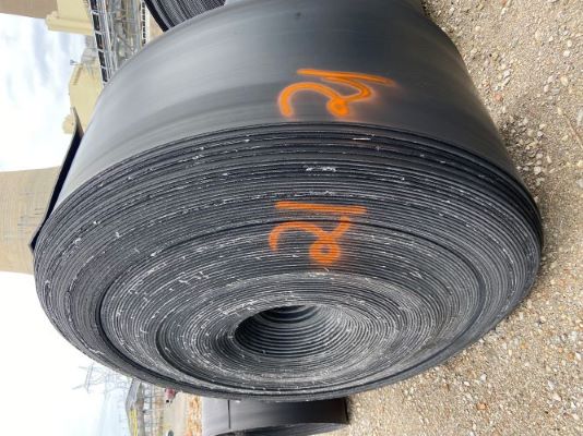 Lot of 7 Rolls of Fabric Conveyor Belt (Roll # 21-27)